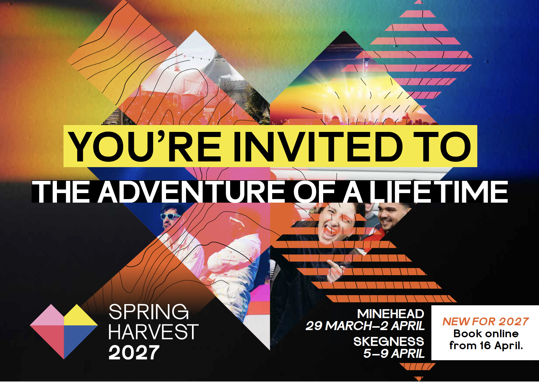 Spring Harvest 2027 booking lines and links open 16th April - Spring ...
